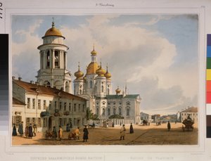 Der Marmorpalast und das Ufer der Newa in Sankt Petersburg