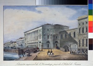 Das Eremitage-Theater in Sankt Petersburg von Anonymous Anonymous