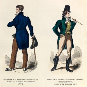 Herrenkostüme 1810 und 1811 (Regierungszeit von Kaiser Napoleon I)