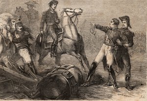 Napoleonische Kriege 1813-15 - Schlacht bei Ligny (Belgien) am 16. Juni 1815 - Tod von Jean-Baptiste Girard - Der Tod des Generals Girard. Schlacht bei Ligny (16. Juni 1815): auf dem Schlachtfeld verwundet, wurde General Girard (1775-1815) nach Paris zurüc