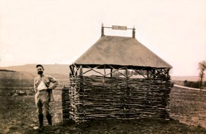 Fotografie aus einem persönlichen Album eines Infanterieleutnants während der ersten Monate des Ersten Weltkriegs