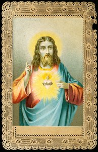 Frommes Bild: Jesus mit heiligem Herzen von Anonymous Anonymous