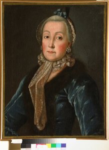 Porträt der Gräfin Anna Danilova Trubetskaya (1710-1780), geborene Drutskaya Sokolinskaya von Anonymous Anonymous