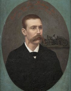 Porträt des französischen Rennfahrers Henri Fournier (1871-1919) von Anonymous Anonymous