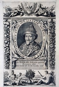 Porträt des Zaren Michael I. Feodorovich von Russland von Anonymous Anonymous