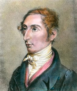 Porträt von Carl Maria von Weber (1786-1826), deutscher Komponist, Gravur des 19. Jahrhunderts, private Sammlung von Anonymous Anonymous