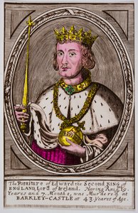 Porträt von Edward II. (1284-1327) König von England, Private Sammlung von Anonymous Anonymous