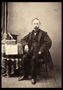 Porträt von Francesco Crispi (1818-1901) italienischer Staatsmann im Jahr 1863