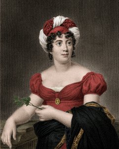 Porträt von Germaine Necker, Baronin von Stael Holstein, genannt Madame de Stael (1766-1817) von Anonymous Anonymous