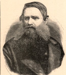 Porträt von Henri Depelchin (1822-1900), Jesuitenmissionar, erster Superior der Mission von Ober-Zambeze in Afrika. Gravur in „Les Missions Catholiques au XIXème Siècle“ von Louis-Eugène Louvet. Private Sammlung.