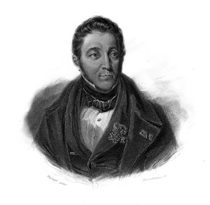 Porträt von Louis-François-Xavier Crespel, genannt Crespel-Delisse, französischer Industrieller in „Portraits et histoire des hommes utiles: hommes et femmes de tous pays et de toutes conditions, qui ont sich Rechte auf Anerkennung erworben“