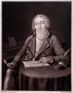 Porträt von Nicolas Marie Dalayrac, englischer Komponist. Gravur. 19. Jahrhundert. Privatsammlung.