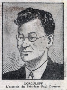 Porträt von Paul Gorgulov, Mörder des französischen Präsidenten Paul Doumer