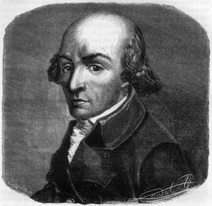 Porträt von Pierre Florent (Pierre-Florent) Louvet, genannt Louvet de la Somme (1757-1818), französischer Politiker - Gravur in „Histoire des Girondins“ von Alphonse de Lamartine (1790-1869) 1865-1866 - Private Sammlung von Anonymous Anonymous