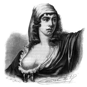 Porträt von Théroigne de Méricourt (1762-1817), französische Revolutionärin - Gravur in „Geschichte der Girondisten“ von Alphonse de Lamartine von Anonymous Anonymous