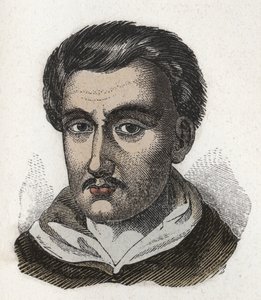 Porträt von Tommaso Campanella (1568-1639), dominikanischer Mönch und Philosoph. Gravur. Private Sammlung von Anonymous Anonymous