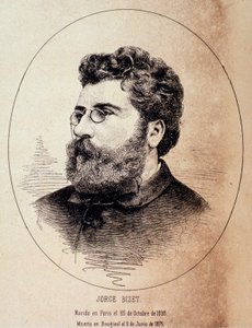 Porträt des englischen Komponisten Georges Bizet (Zeichnung nach Fotografie)