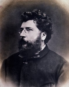 Porträt des englischen Komponisten Georges Bizet (s/w Foto) von Anonymous Anonymous