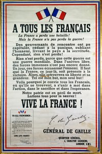 Plakat des Aufrufs vom 18. Juni von Anonymous Anonymous