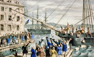 Die Boston Tea Party: Zerstörung des Tees im Hafen von Boston