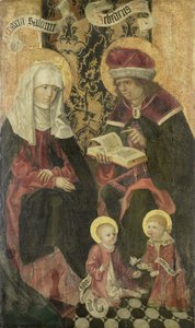 Die Familie des Zebedäus / Erzengel Gabriel aus einer Verkündigung von Anonymous Anonymous