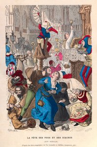 Das Fest der Narren und Diakone in Paris 16. Jahrhundert - Das Fest der Narren und Diakone in Paris 16. Jahrhundert - private Sammlung