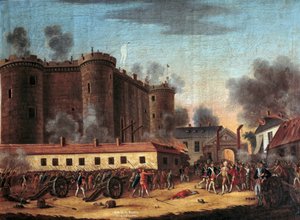 Die Einnahme der Bastille am 14. Juli 1789 und die Verhaftung von Monsieur de Launay von Anonymous Anonymous