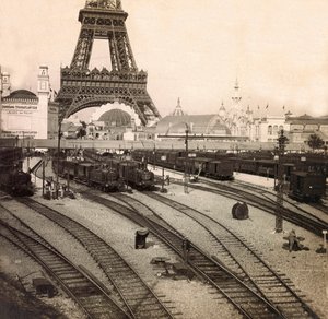 Weltausstellung 1900 - Exposition Universelle de 1900 in Paris: Der Bahnhof Champs de Mars - Privatsammlung