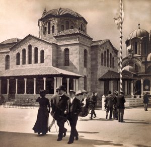 Weltausstellung 1900 - Exposition Universelle de 1900 in Paris: Pavillon von Griechenland. Private Sammlung