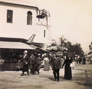 Weltausstellung 1900 - Universal Exhibition of 1900 in Paris: Die Straße von Kairo - Privatsammlung