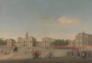 Ansicht der Horse Guards und Whitehall, ca. 1750