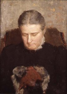 Frau beim Nähen