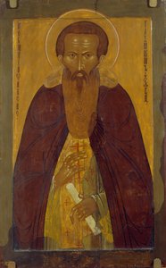 Heiliger Dionysius Glushitsky 1363-1437, 17. Jahrhundert von Anonymous Russian icon painter