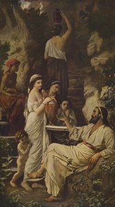 Hafis am Brunnen von Anselm Feuerbach