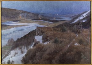 Walpurgisnacht in Bergslagen, Grangaerde in Dalarna von Anshelm Schultzberg