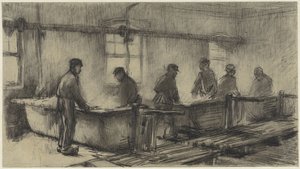 Die Kratzer in der Baumwollfärberei