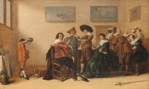 Fröhliche Gesellschaft in einem Raum, 1633