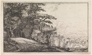 Der Eingang zu einem Wald von Anthonie Waterloo