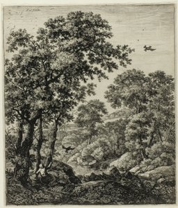 Elias in der Wildnis, aus Sechs Landschaftsmotiven aus dem Alten Testament