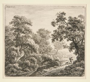 Landschaft (Der Reisende und sein Hund)