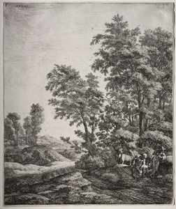 Sechs große aufrechte Landschaften mit Szenen aus Ovids Metamorphosen: Merkur und Argus von Anthonie Waterloo