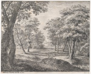 Der Weg durch den Wald, 17. Jahrhundert von Anthonie Waterloo