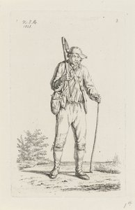 Bauer aus den Ardennen mit Hacke von Anthonie Willem Hendrik Nolthenius de Man