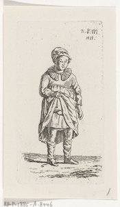 Mädchen, das ihren Rock hebt von Anthonie Willem Hendrik Nolthenius de Man