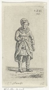 Mädchen, das ihren Rock hebt von Anthonie Willem Hendrik Nolthenius de Man