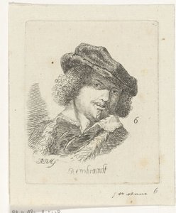Porträt von Rembrandt von Anthonie Willem Hendrik Nolthenius de Man