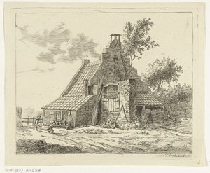 Ruine des Hauses Snaatburg in Maarssen von Anthonie van den Bos