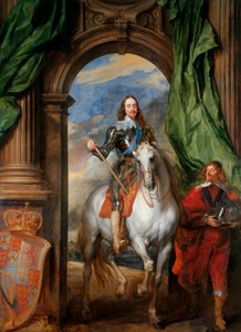 Reiterporträt von Charles I, König von England 1600-1649 mit M. de St Antoine, 1633 von Anthony van Dyck