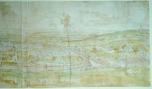 Panoramablick auf Brüssel, 16. Jahrhundert von Anthonis van den Wyngaerde