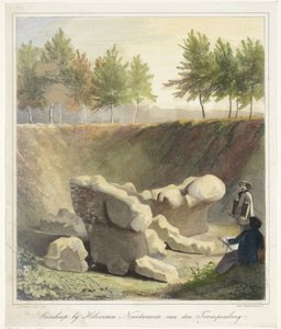 Zeichner bei archäologischer Ausgrabung von Anthonius Brouwer
